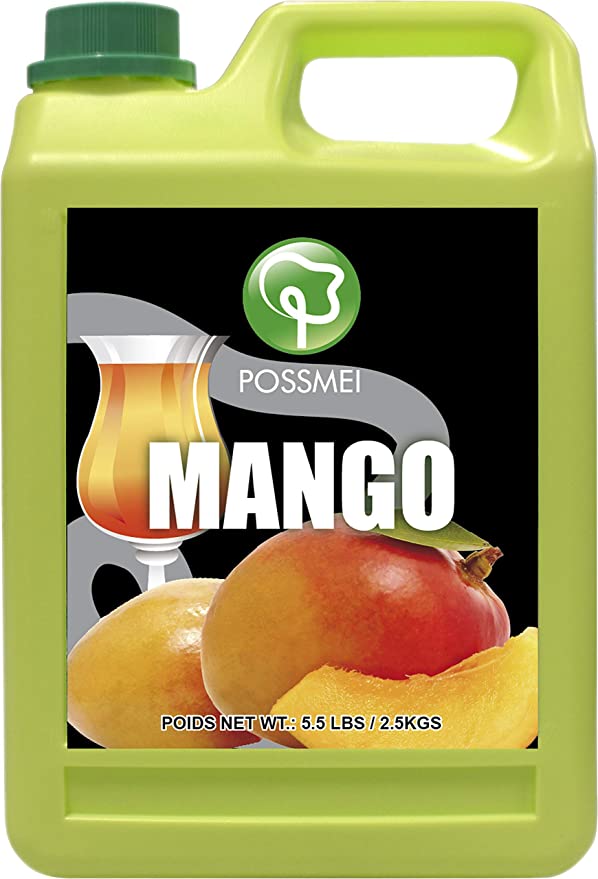 Possmei Flavored Syrup, Mango, 5.5 Pound - 885175000389