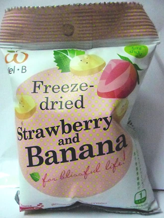  Freeze-dried Strawberry and Banana Wel-B (Pack of 6)  - 885181358306