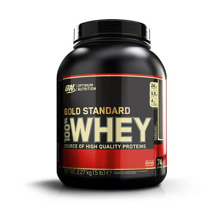 Optimum Nutrition Gold Standard 100% Whey Protein, Rich Chocolate, 5 Pound. - 885260235887