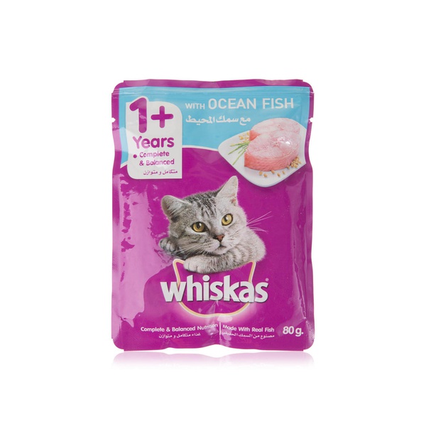 Whiskas in Jelly with Ocean Fish Cat Food 80g - Waitrose UAE & Partners - 8853301005951