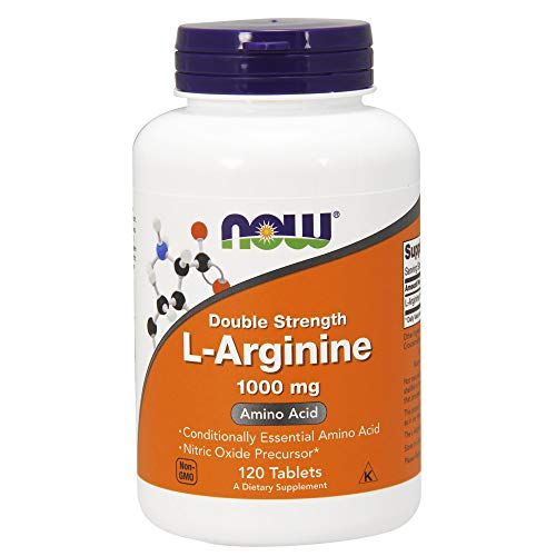 NOW Supplements L-Arginine 1 000 mg Nitric Oxide Precursor* Amino Acid 120 Tablets - 885376768194