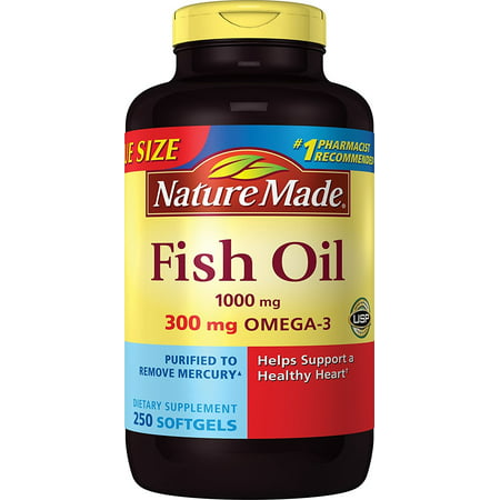 Nature Made 2659 Fish Oil 1000 Mg, (250 Liquid Softgels) - 885376864070