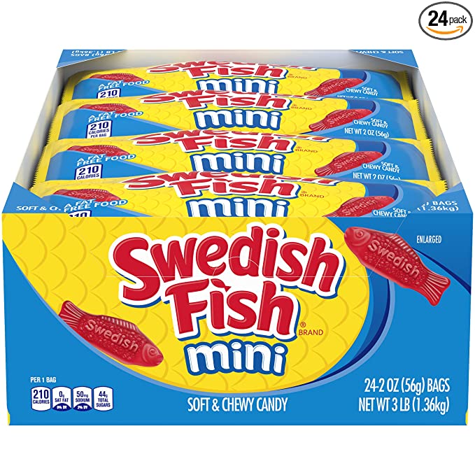 Swedish Fish, Soft & Chewy Candy - 070462012361