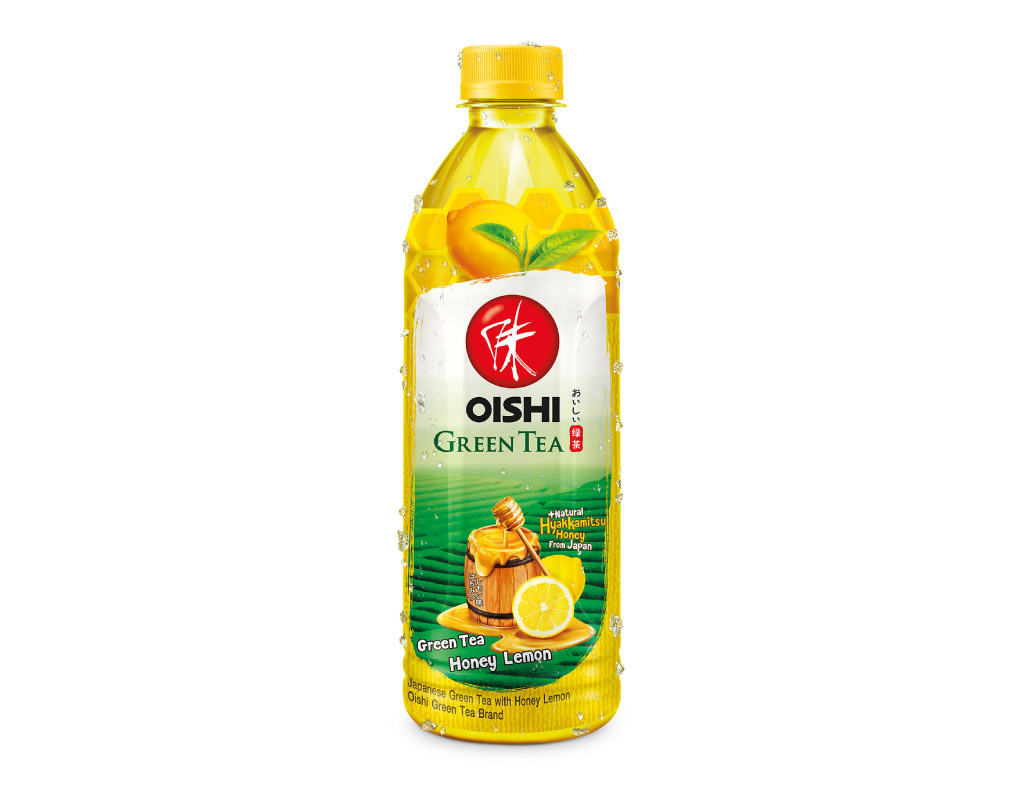Oishi Green Tea Honey Lemon Flavor 500ml Green Tea Drink - 8854698005043