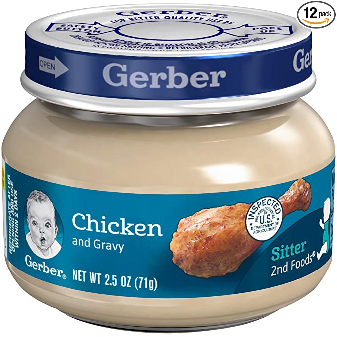  Gerber 2nd Foods Meats - Chicken & Gravy - 2.5 oz - 12 pk  - 685256272427