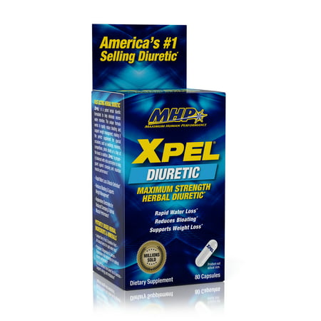 MHP Xpel Maximum Strength Diuretic Capsules, 80 Capsules - 885665856496