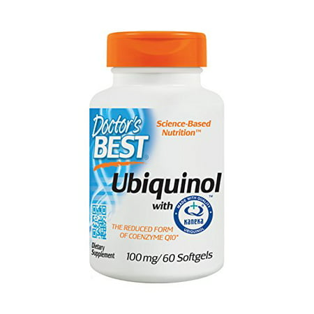 Doctor's Best Ubiquinol with Kaneka QH, Non-GMO, Gluten Free, Soy Free, Heart Health, 100 mg, 60 Softgels (B002CBXR46) - 885710014277
