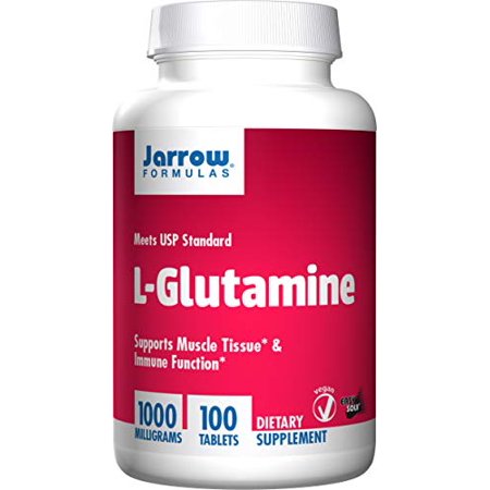 Jarrow Formulations Jarrow L-glutamine, Supports Muscle Tissue & Immune Function, 1000 mg, 100 Easy-Solv Tabs - 885721281866