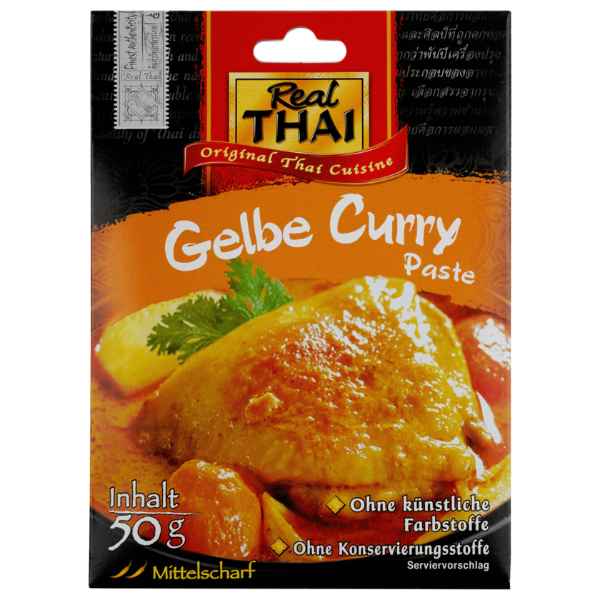 Real Thai Gelbe Curry-Paste 50g - 8858135001391