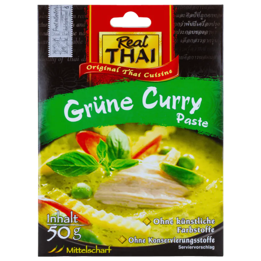 Real Thai Grüne Curry-Paste 50g - 8858135010027