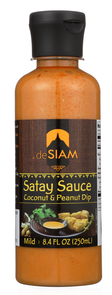 DESIAM: Satay Sauce Peanut and Coconut Dip, 8.4 oz - 0885881000291