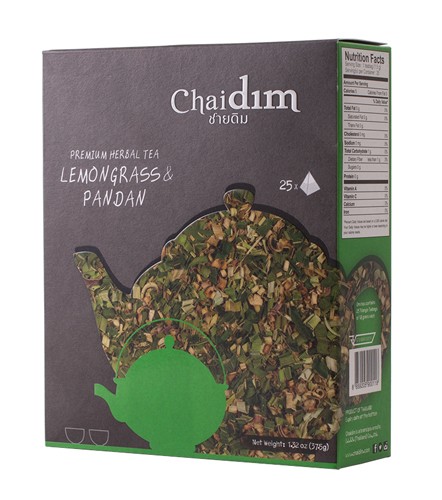 Chaidim Organic Lemongrass Pandan 25 Teabags - 8859205900118