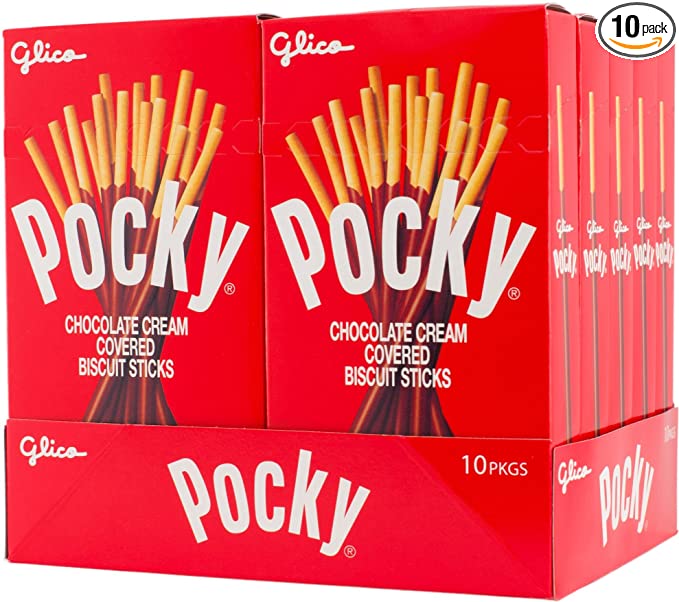  Pocky Biscuit Stick, Chocolate, 2.47 Ounce (Pack of 10)  - 767563341062