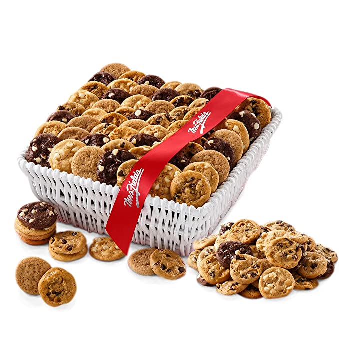  Mrs. Fields 90 Nibblers Bite-Sized Cookie Basket - Includes 5 Assorted Flavors  - 886002308616