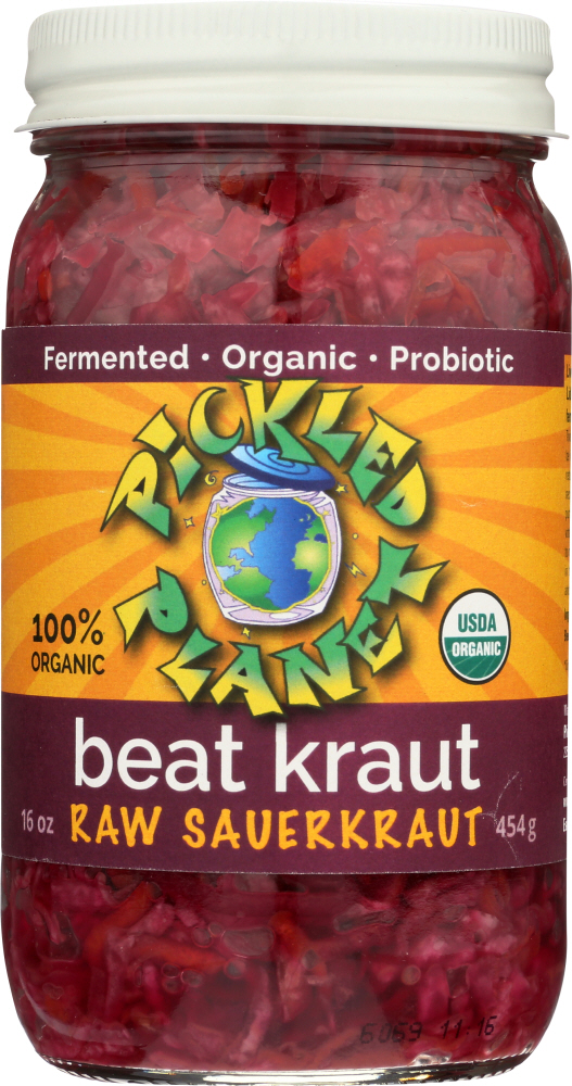 PICKLED PLANET: Beat Kraut Raw Sauerkraut, 16 oz - 0886263000021