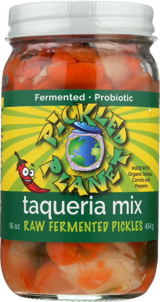 PICKLED PLANET: Taqueria Mix Raw Fermented Pickles, 16 oz - 0886263000076