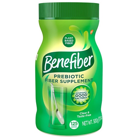 Benefiber Daily Prebiotic Dietary Fiber Supplement Powder for Digestive Health, 100% Natural, Clear and Taste-Free, 125 servings / 17.6 ounces - 886790218302