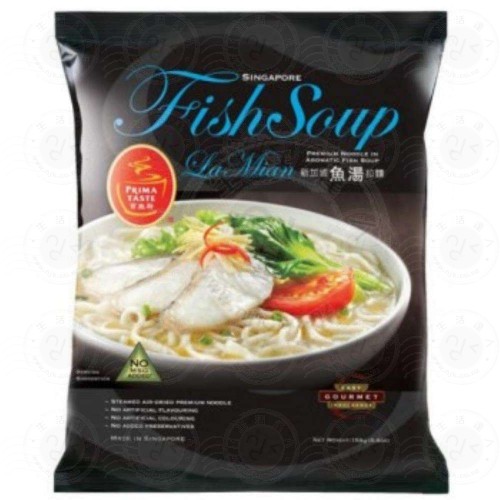 Prima Taste - Singapore Fish Soup La Mian (premium Noodle In Aromatic Fish Soup) 154G - 8886350067946