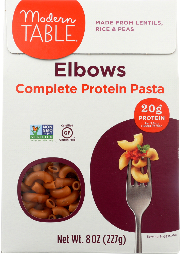 MODERN TABLE: Pasta Protein Elbows, 8 oz - 0888683108004