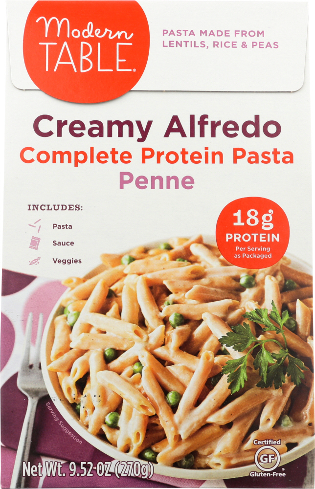 MODERN TABLE: Pasta Protein Creamy Alfredo Meal Kit, 9.52 oz - 0888683108080