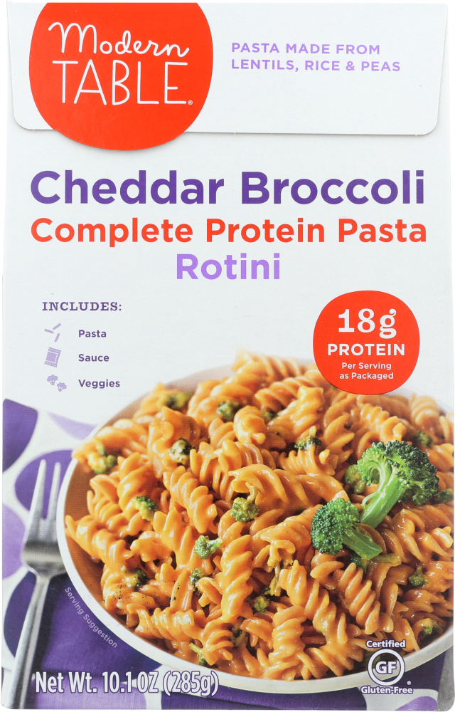 MODERN TABLE: Pasta Protein Cheddar Broccoli Meal Kit, 10.1 oz - 0888683108097