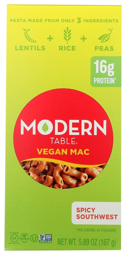 MODERN TABLE: Vegan Mac Spicy Southwest, 5.89 oz - 0888683109261