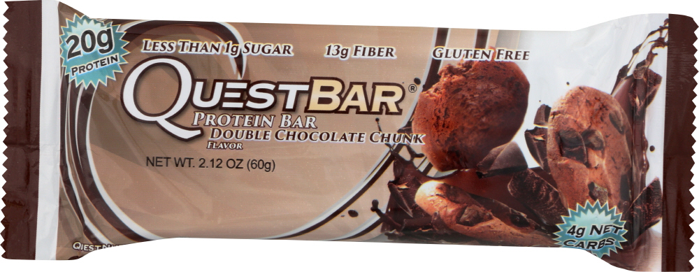 QUEST NUTRITION: Protein Bar Double Chocolate Chunk Flavor, 2.12 oz - 0888849000234