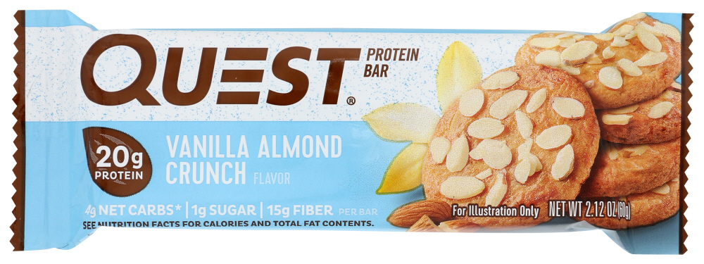 Vanilla Almond Crunch Protein Bar, Vanilla Almond Crunch - 888849000494