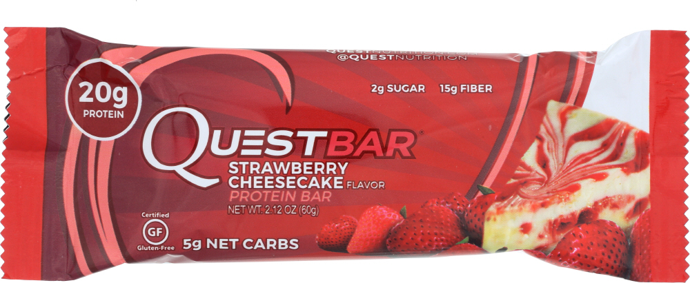 QUEST NUTRITION: Protein Bar Strawberry Cheesecake, 2.12 oz - 0888849000692