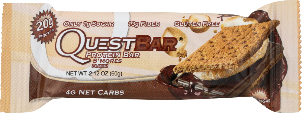 QUEST: Bar Protein Bar S’Mores Gluten Free, 2.12 oz - 0888849001224