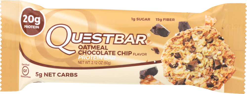 Quest - Bar Oatmeal Chocolate Chips - Case Of 12 - 2.12 Oz - 888849004621