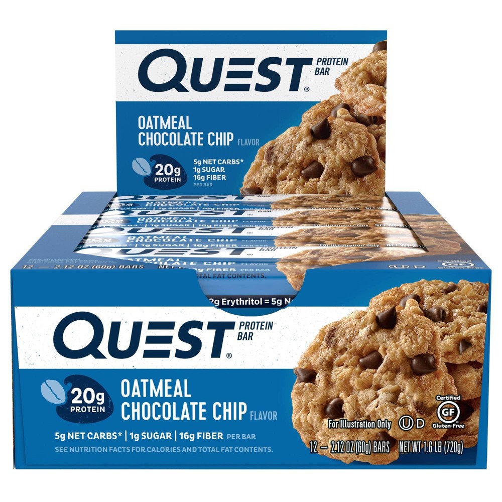Oatmeal Chocolate Chip Protein Bar, Oatmeal Chocolate Chip - 888849004645