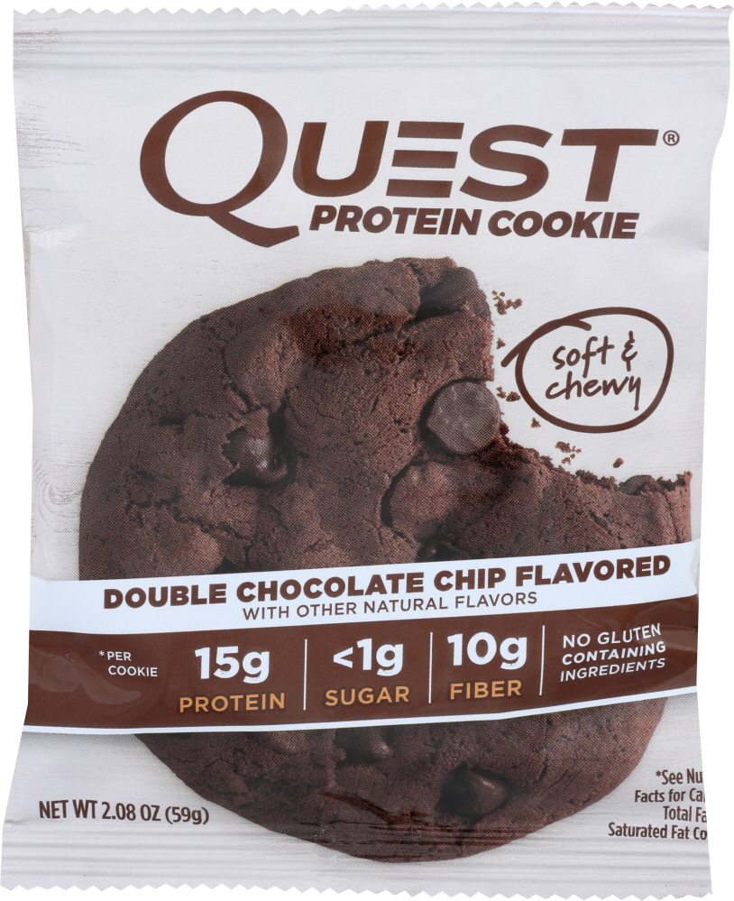 QUEST: Bar Cookie Double Chocolate Chip, 2.08 oz - 0888849006014