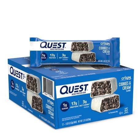 Quest Nutrition Cookies & Cream Hero Bar - 12 Count (B092CRNT6M) - 888849011599