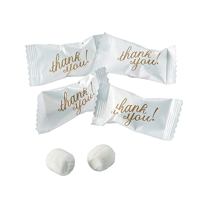  Thank You Mints - Bulk pack of 108 Individually Wrapped Candy Buttermints - Wedding, Event and Party Candy  - 889070442176