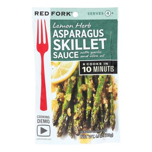 Red Fork Seasoning Sauce - Lemon Herbs Asparagus - Case Of 8 - 4 Oz. - 889379126012