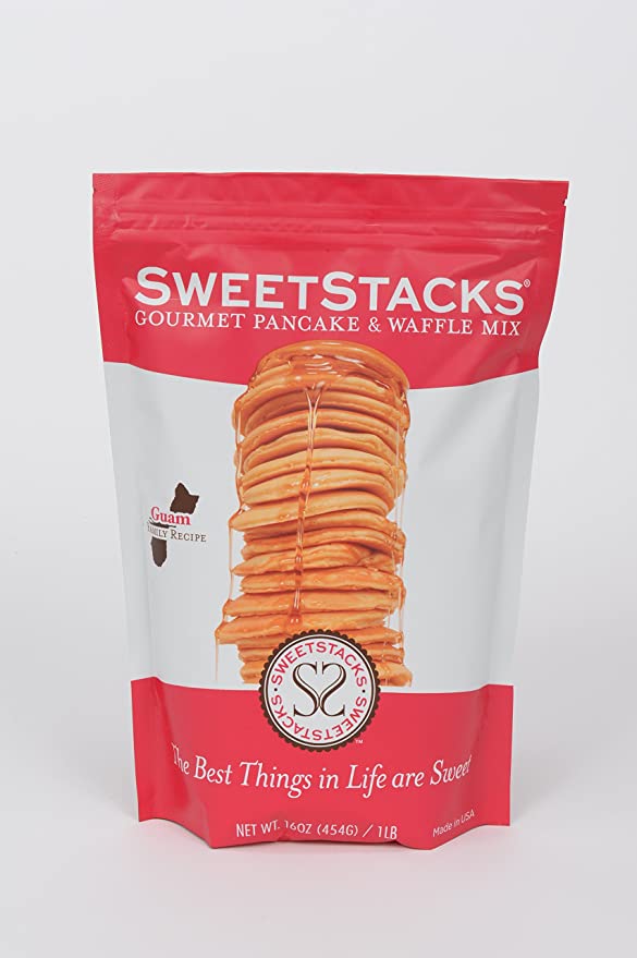  SweetStacks Original Gourmet Pancake & Waffle Mix (GUAM Family Recipe)  - 890035002007