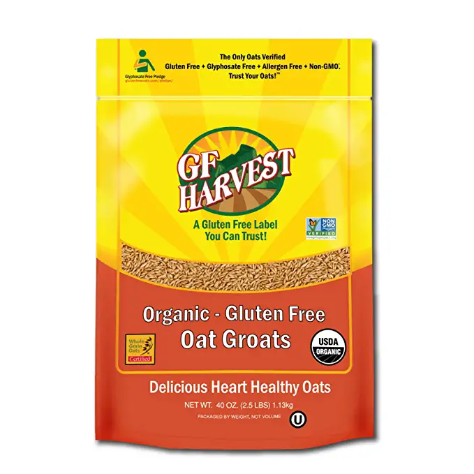  GF Harvest Gluten Free Organic Oat Groats, 40 Ounce Bag - 890060001679