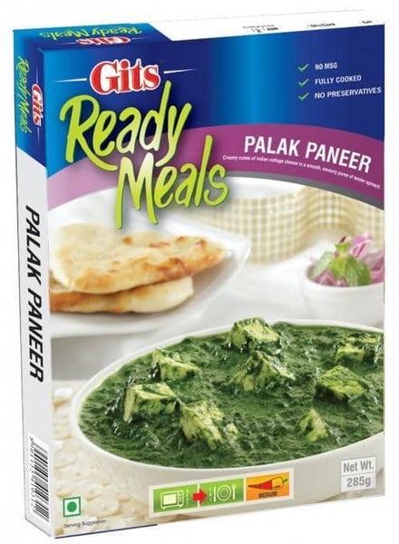 Gits Ready Meals Palak Paneer 285G - 8901155410312