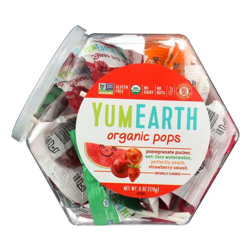 Yummy Earth Organic Lollipops Assorted Personal Bin - 6 Oz - Case Of 10 - 890146001043