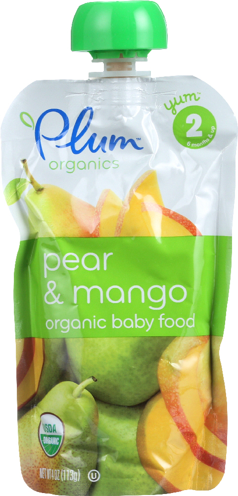 Plum Stage2 Blends Baby Food Pear Mango - 00890180001207