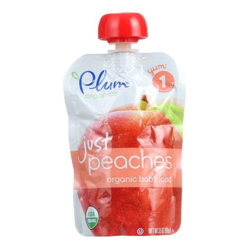 Plum Just Fruit Baby Food Peach - 00890180001856