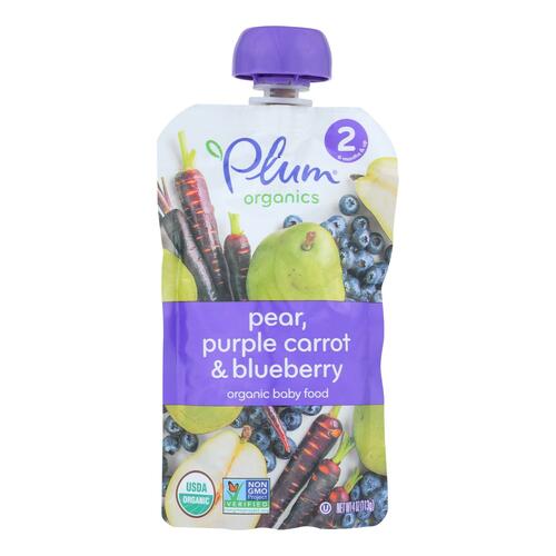 Plum Stage2 Blends Baby Food Blueberry Pear Purple Carrot - 00890180001979