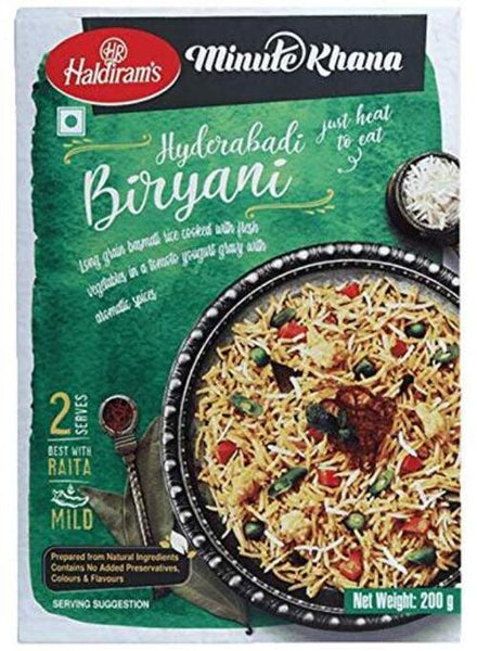 Haldiram's, Minute Khana Hyderabadi Biryani - 8904063230959