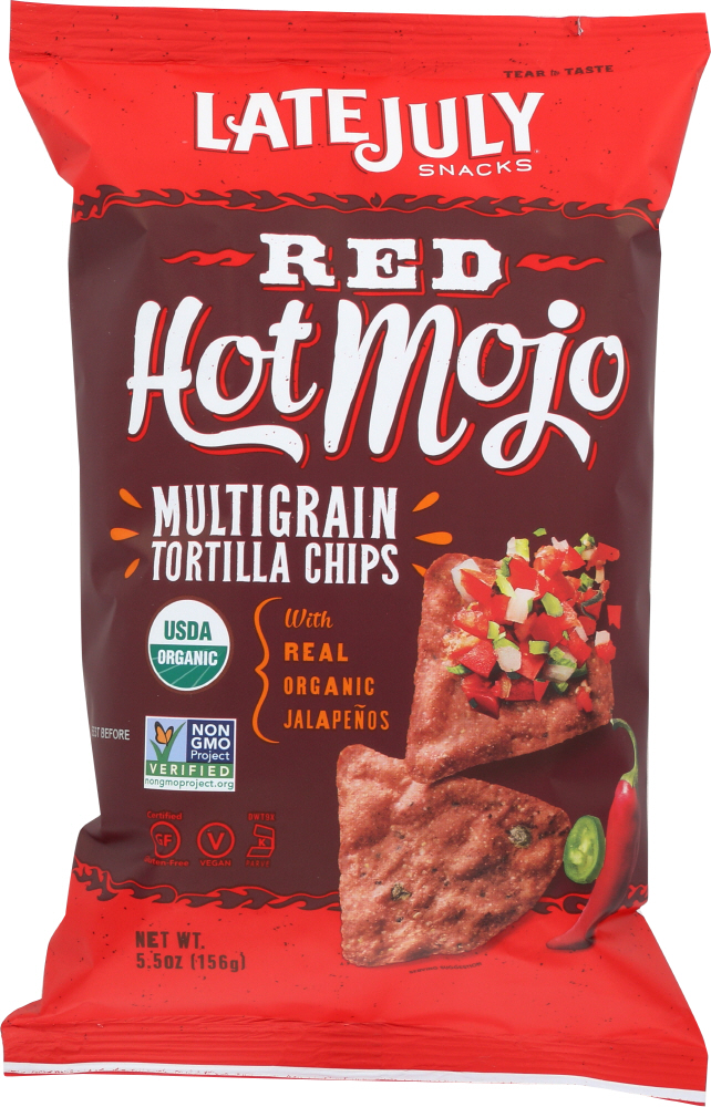 Late July Snacks, Multigrain Tortilla Chips, Red Hot Mojo - 890444000892
