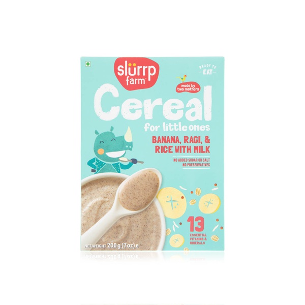 Slurrp Farm ragi rice banana cereal 200g - Waitrose UAE & Partners - 8908006217441