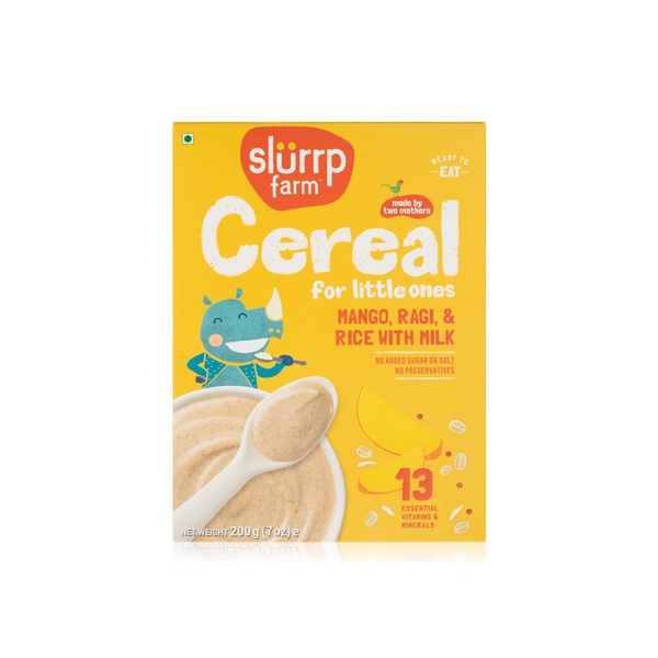 Slurrp Farm ragi rice mango cereal 200g - Waitrose UAE & Partners - 8908006217465