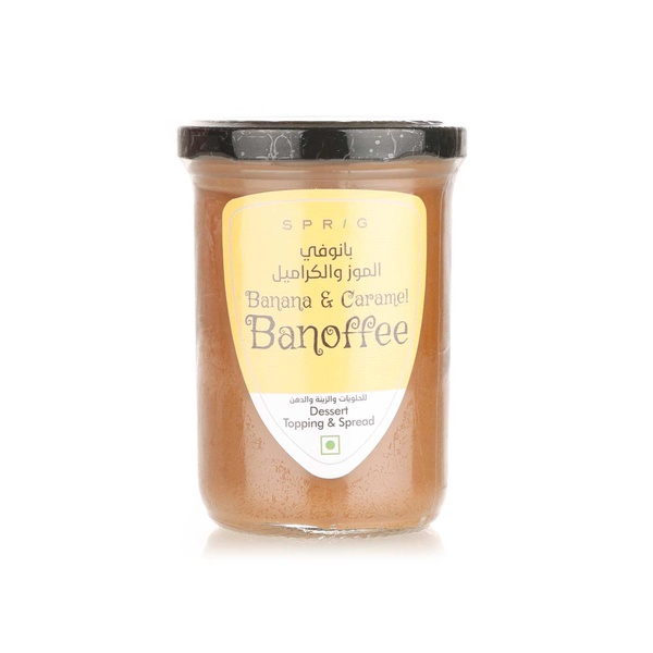 Sprig banana and caramel banoffee spread 290g - Waitrose UAE & Partners - 8908007344986