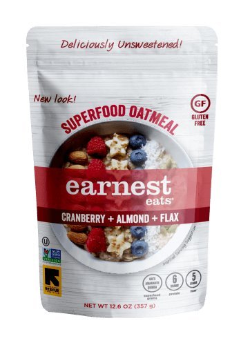  Earnest Eats Vegan Hot Cereal with Superfood Grains, Quinoa, Oats and Amaranth - American Blend, 12.6 Ounce - 891048001797