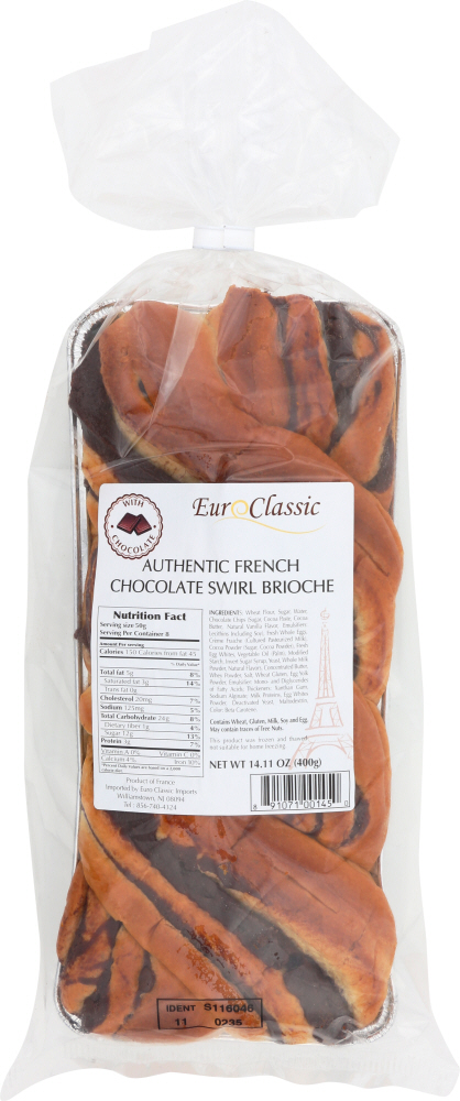 Authentic French Chocolate Swirl Brioche - 891071001450